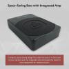 imageRockville Slim UnderSeat Powered Subwoofer Builtin Amplifier Aluminum Enclosure Remote Perfect for CarTruck Audio 6510