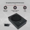 imageRockville Slim UnderSeat Powered Subwoofer Builtin Amplifier Aluminum Enclosure Remote Perfect for CarTruck Audio 6565