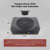 imageRockville Slim UnderSeat Powered Subwoofer Builtin Amplifier Aluminum Enclosure Remote Perfect for CarTruck Audio 658