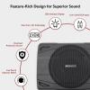 imageRockville Slim UnderSeat Powered Subwoofer Builtin Amplifier Aluminum Enclosure Remote Perfect for CarTruck Audio 658