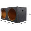 imageRockville W15K6D2 V2 Bundle 2 15in 4000W peak1000W RMS Car Audio Subwoofers 8000W Peak Pair RD15 Dual 15 in Sealed Car Sub Enclosure K2 Installation Kit w14 AWG Wire 4Items