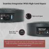 imageRockville Wheel of BASS 8 500W Powered Car Subwoofer 4 Ohm Slim Cast Aluminum Design Easy Install Remote Bass Knob for Trucks and Cars