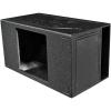 imageQPower LongLasting Durable Single 15Inch SideVented Custom Kicker L7 Square CarTruck Subwoofer Speaker Box