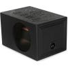 imageQPower Single 8Inch Vented Chamber Subwoofer Box SidePorted Design with 10 Cubic Foot of Airspace Solid 34Inch MDF Construction