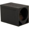 imageQPower Single Triangle Car Audio Ported Subwoofer Box Fits Most 12Inch Subwoofers  Deep Bass MDF Enclosure with Bed Liner Finish Tuned to 54 Hertz 22 Cu Ft Air Space