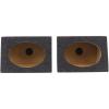 imageRockville Pair RS6x9PR 6x9 Wedge Sealed Speaker Box Enclosures USAMade MDF Gold Terminals Universal Fit for Car Audio
