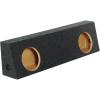 imageRockville RD12T Dual 12 Sealed Subwoofer Enclosure Behind Seat Truck Fit 085 Cu Ft HeavyDuty MDF for Truck Audio Enthusiasts