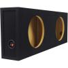 imageRockville RDSM10 Dual 10 056 Cu Ft Sealed Car Subwoofer Enclosure Box Shallow Mount USAMade MDF PrecisionCut for Compact Car Audio Systems