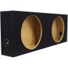 imageRockville RDSM12 Dual 12 Shallow Mount Sealed Subwoofer Enclosure Box 056 Cu Ft Per Sub 58 MDF Made in USA Compact Fit for Car Audio