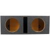 imageRockville RDV10 Dual 10 11 cuft Vented Subwoofer Enclosure 34 MDF Tuned at 42Hz Gold Terminals Durable Black Carpet for Car Audio