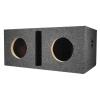 imageRockville RDV65 Dual Vented 65 MDF Subwoofer Box Enclosure 076 cu ft Per Sub Deep Bass 1 Face  34 MDF Black Carpet for Car Audio