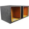 imageRockville RDVK15 Dual 15 Vented Subwoofer Box for Kicker Solo Baric L7L5L3 Hifonics amp Other Square Woofers MDF Construction Deep Bass Easy Install for Car Audio Enthusiasts