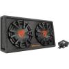 imageRockville RG212CA 2000W Dual 12 Powered Car Subwoofer Enclosure 4Ohm Slim Vented Builtin Amplifier Black