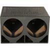 imageRockville RQ12TB Dual 12 36 cuft Triangle Ported Subwoofer Enclosure Bed Lined Finish SpringLoaded Terminals for Car Audio Enthusiasts