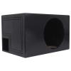 imageRockville RQB12 12 QBOMB Vented Subwoofer Enclosure Box 18 Cu Ft Bedliner Finish Made in USA 34 MDF Tuned to 43Hz Durable Build for Car Audio