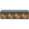 imageRockville RQS124 4Hole 12 Sealed Subwoofer Enclosure 34 MDF Deep Bass Gold SpringLoaded Terminals Durable Build for Car Audio