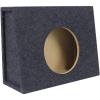 imageRockville RSST10 10 09 Cu Ft Sealed Subwoofer Enclosure Box Shallow Mount USAMade MDF Gold Terminals for CarTruck Audio Systems