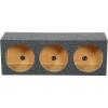 imageRockville RTS123 3Hole 12 Sealed Subwoofer Enclosure 34 MDF Gold Terminals Precision Cut Made in USA for Car Audio Systems
