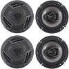 imageRockville RV63A MAX 65 3Way Car Speakers 750W Peak  150W RMS 4 Ohm Polypropylene Woofer Butyl Rubber Surround with Grilles CEA Compliant for Nissan Maxima 4Piece