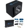 imageRockville SK515 2000W 15 Loaded K5 Car Subwoofer Enclosure  dB12 Amplifier 2 Ohm HighPower Bass Durable MDF Build Complete Wiring Kit for Car Audio Enthusiasts