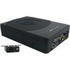 imageRockville Slim UnderSeat Powered Subwoofer Builtin Amplifier Aluminum Enclosure Remote Perfect for CarTruck Audio 6510