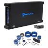 imageRockville dB55 Bundle 4000W Peak  980W RMS DynoCertified 5Channel Car Amplifier with Adjustable Crossover RWK42 4Gauge 4Channel Amp Wiring Installation Kit with 2 RCA Cables 2Items