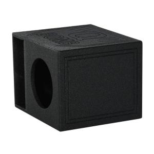 imageQ Power QBomb QBOMB10HP Single 10 Vented Port Subwoofer Box wBedliner Spray