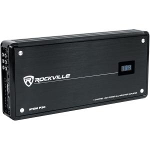 imageRockville ATOM P20 MarineATVCar Amplifier 1600W 4Channel ClassAB Bluetooth DynoCertified Volt Meter Perfect for Boats ATVs and Car Audio600w