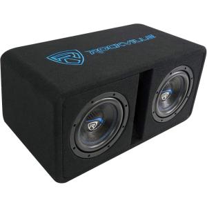 imageRockville DV8K52 Dual 8 K5 1600W Car Subwoofers 2 Ohm Final Load Vented Enclosure NonPressed Paper Cone Durable Build for Car Audio Systems