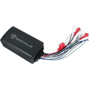 imageRockville PS40 340W 4Channel ATVUTVMotorcycle Amplifier 24 Ohm IP65 Waterproof Bluetooth Compact for Powersports Audio