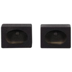 imageRockville Pair RS6x9BL 6x9 Wedge Sealed Car Speaker Box Enclosures Bedliner Finish Universal Fit Durable MDF for Car Truck Marine Audio