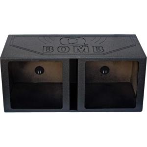 imageRockville RBL15SQ Dual 15 Vented Subwoofer Enclosure Square Cutouts for Kicker Solo Baric L7SL7R Bed Liner Finish 34 MDF Spring Terminals 39Hz Tuning