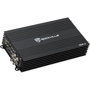 imageRockville RDF4 4Channel Class D Car Amplifier 1400w Peak  700w RMS Compact Design Tiffany RCA