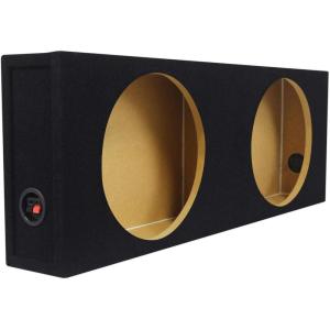 imageRockville RDSM12 Dual 12 Shallow Mount Sealed Subwoofer Enclosure Box 056 Cu Ft Per Sub 58 MDF Made in USA Compact Fit for Car Audio