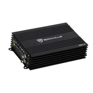 imageRockville RDT2 1600W Max400W RMS 2Channel Class D Car Amplifier Compact High Efficiency Tiffany RCA Inputs for Car Audio EnthusiastsBlack