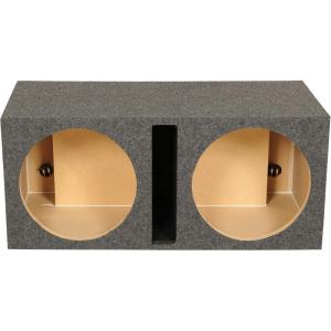 imageRockville RDV15 Dual 15 Vented Subwoofer Enclosure Sub Box 24 Cu Ft Durable MDF Deep Bass for Car Audio