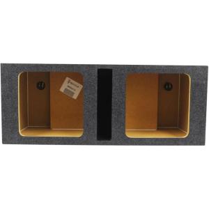 imageRockville RKDV12 Dual 12 VentedPorted Square Subwoofer Enclosure Fits Kicker Solo Baric L7L5 39Hz Tuned 34 MDF Made in USA