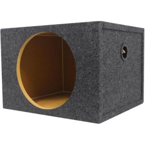 imageRockville RMS12 Single 12 Sealed Subwoofer Enclosure 16 Cu Ft 34 MDF Construction AirTight Design Deep Bass Durable Build Made in USA for Car Audio Enthusiasts