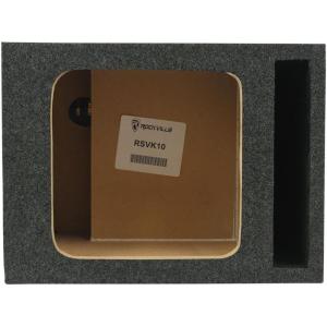 imageRockville RSVK10 10 Square Sub Box Enclosure Vented Fits Kicker S10L3S10L5L7 USAMade MDF PrecisionCut Gold Terminals for Car Audio