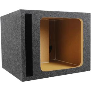 imageRockville RSVK12 Single 12 MDF Vented Subwoofer Enclosure Box Fits Kicker SoloBaric L7L5L3 Hifonics amp Other Square Woofers 34 USA MDF Gold Terminals Precision Build for Car Audio