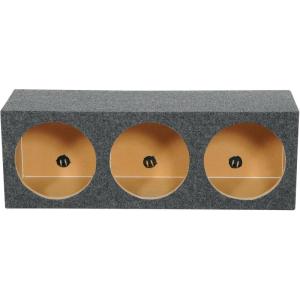 imageRockville RTS123 3Hole 12 Sealed Subwoofer Enclosure 34 MDF Gold Terminals Precision Cut Made in USA for Car Audio Systems