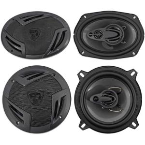 imageRockville RV694A  RV53A Bundle 1 Pair 6x9 4Way Car Speakers 1 Pair 525 3Way Car Speakers 1000W220W RMS CEA Rated Polypropylene Woofer Rubber Surround for Car Audio Install 4Items