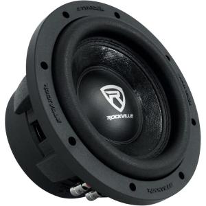 imageRockville W8K6D2 V2 1400W Peak  350W RMS 8Inch Car Subwoofer Dual 4Ohm HighPower Audio Deep Bass Response Durable Build for Car Audio Enthusiasts8 K6 Series 2 Ohm