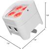 image8 Rockville Best PAR 50 White Rechargeable Wash Lights wWireless DMXBackpack