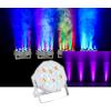 image8 Rockville RockPAR50 White LED RGB Par Can DMX DJ Wash UpLightsBackpack
