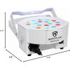 image8 Rockville RockPAR50 White LED RGB Par Can DMX DJ Wash UpLightsBackpack