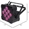 imageRockville BEST PAR 60 Bundle 6 Rechargeable RGBWA and UV Battery Wash Lights with Wireless DMX 13200mAh Power 9x6W LEDs ROCKFORCE W4 384Channel 24GHz DMX Lighting Controller with MIDI 7items