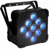 imageRockville Best PAR 60 Bundle 12 Rechargeable Par Can Wash Lights with RGBWA UV Wireless DMX ROCKFORCE W2 Wireless 24GHz DMX Controller 13Items