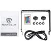 imageRockville Best PAR 60 Bundle 12 Rechargeable Par Can Wash Lights with RGBWA UV Wireless DMX ROCKFORCE W4 384Channel Wireless DMX Controller with MIDI 13Items