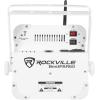 imageRockville Best PAR 60 White Bundle 8 Battery Powered RGBWA UV LED Wash Par Lights ROCKFORCE W2 192 Channel Wireless DMX Lighting Controller Rechargeable Remote Included 9Items